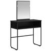 vidaXL Toaletni stol Crni hrast 81 x 40 x 131 cm Konstruirano drvo