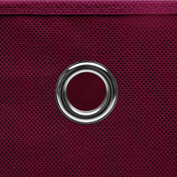 vidaXL Kutije za pohranu od netkane tkanine 4 kom 28x28x28 cm crvene