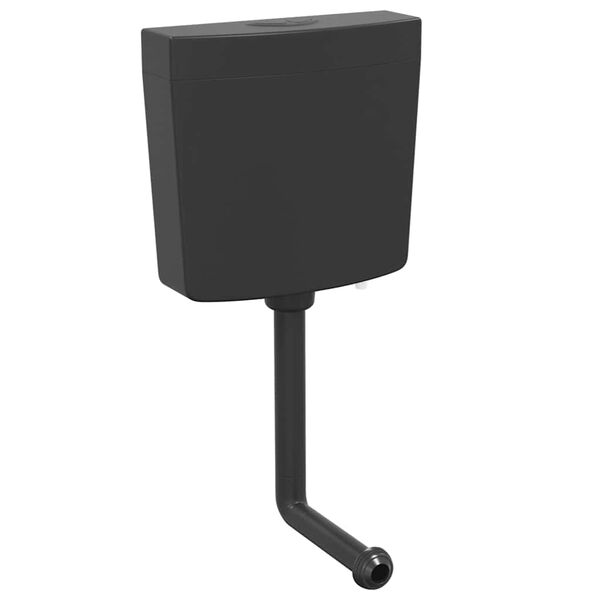 vidaXL Toaletni vodokotlić s donjim otvorom za vodu 3/6 L crni