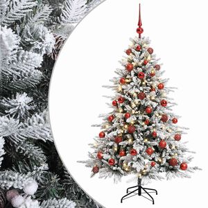 vidaXL Umjetno božićno drvce s kuglicom 120 cm 150 LED lampica