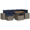 vidaXL 7-dijelni set vrtnih sofa sivi od poliratana