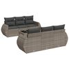 vidaXL 7-dijelni set vrtnih sofa sivi od poliratana