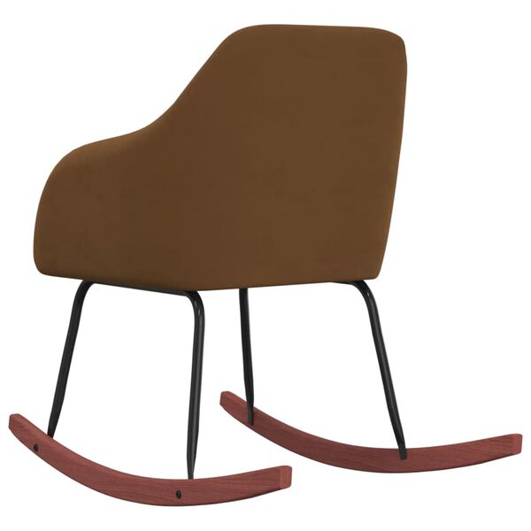 vidaXL Stolica za ljuljanje smeđa bar&scaron;unasta