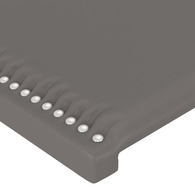 vidaXL Okvir za krevet s uzglavljem sivi 200x200 cm od umjetne kože