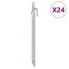 vidaXL Klinovi za &scaron;ator V-oblika 24 kom 24 cm &Oslash; 20 mm pocinčani čelik