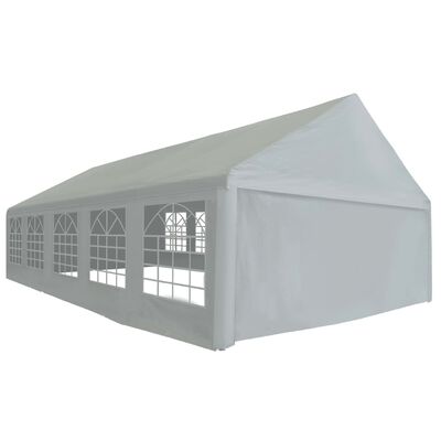 vidaXL Šator za zabave od PE-a 5 x 10 m sivi