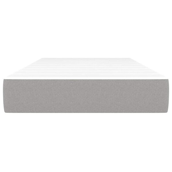 vidaXL Dječji madrac s džepičastim oprugama sivi 80x160 cm od tkanine