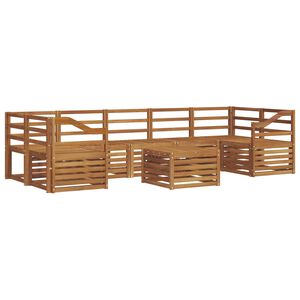 vidaXL Setovi sofa 8 pcs Prirodna Čvrsto drvo akacije