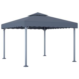 vidaXL Sjenica 300 x 300 cm antracit aluminijum