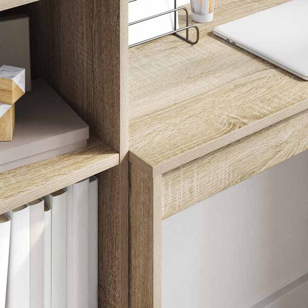 vidaXL Stol s ladicama 2 pcs Sonoma hrast