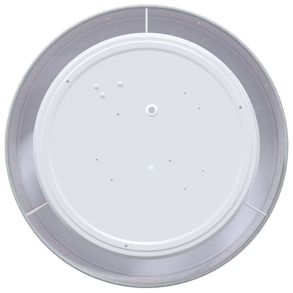 vidaXL Stropna svjetiljka Siva 30 x 13.5 cm tkanina