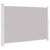 vidaXL Uvlačiva bočna tenda za terasu 200 x 314 cm siva