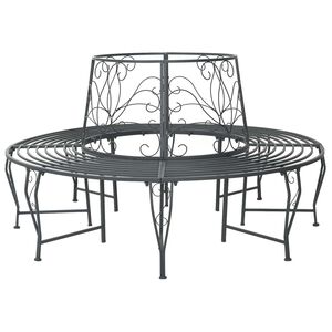 vidaXL Klupa pod drvetom 8-Broj sjedala &Oslash; 160 x 89 cm Čelik