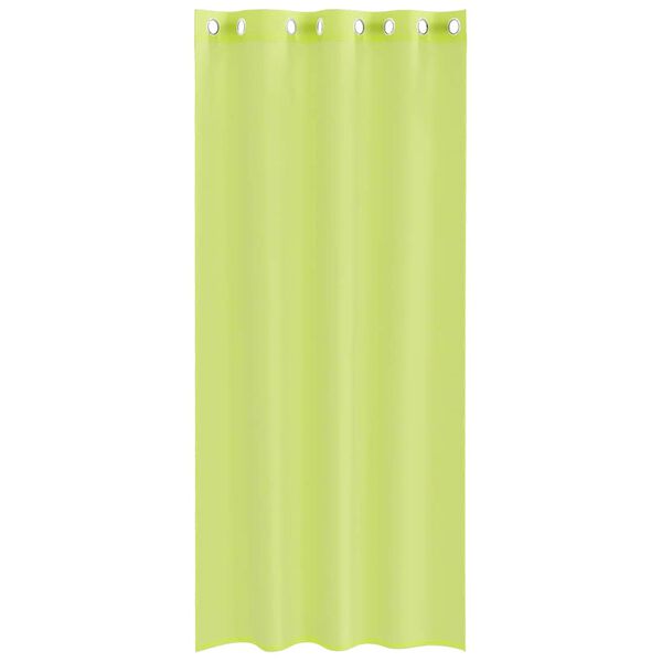 vidaXL Voile zavjese s ušicama 2 kom jabučno zelena 140x225 cm