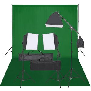 vidaXL Oprema za fotografski studio sa setom svjetala i pozadinom