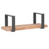 LABEL51 zidna polica Slam 60x23x20 cm M boja drva i spaljenog čelika