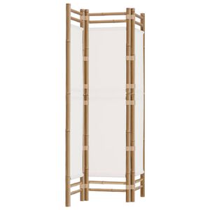 vidaXL Sklopiva sobna pregrada s 3 panela 120 cm od bambusa i platna