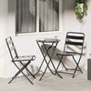 vidaXL Bistro set za vrt 3 pcs Antracit Čelik