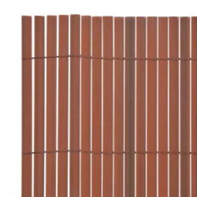 vidaXL Dvostrana vrtna ograda 110 x 500 cm smeđa