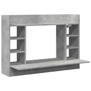 vidaXL Zidni radni stol siva boja betona 105x48x75cm konstruirano drvo