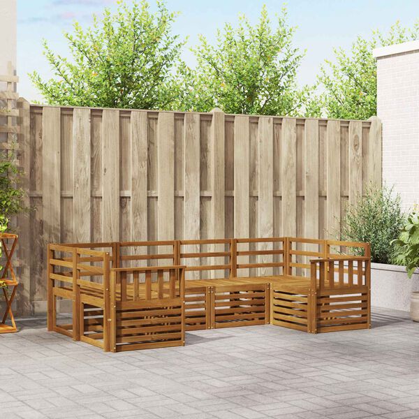 vidaXL Setovi sofa 6 pcs Prirodna Čvrsto drvo akacije