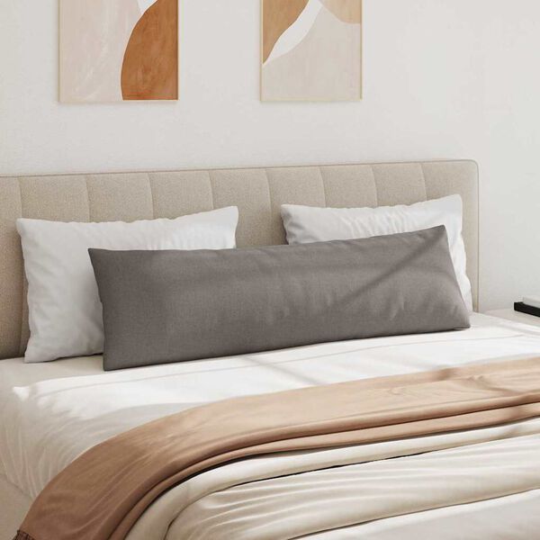 vidaXL Jastučići za sofu 2 pcs Sivo-smeđa 145 x 40 cm tkanina