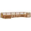 vidaXL Set vanjskih sofa 7 kom. Prirodna