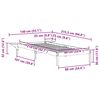 vidaXL Krevetna konstrukcija s bočnim stolovima Bijelo 90 x 210 cm