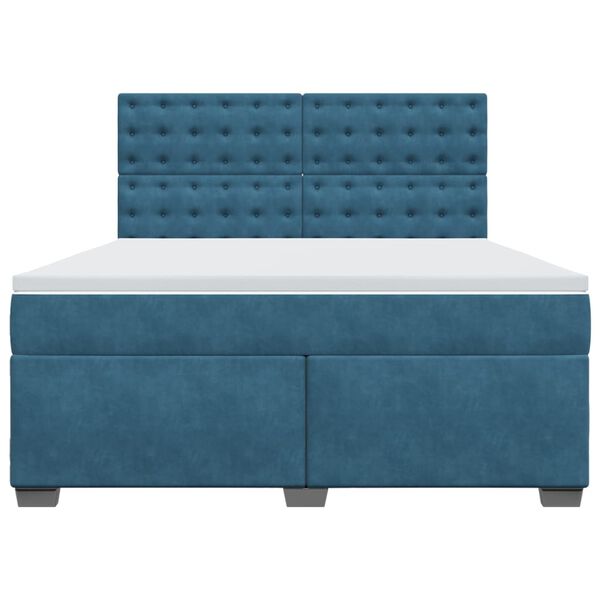 vidaXL Krevet s oprugama i madracem plavi 180x200 cm bar&scaron;unasti