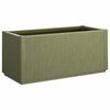 vidaXL Kutija za cvijeće u vrtu Zelena 80 x 36 x 35 cm PP