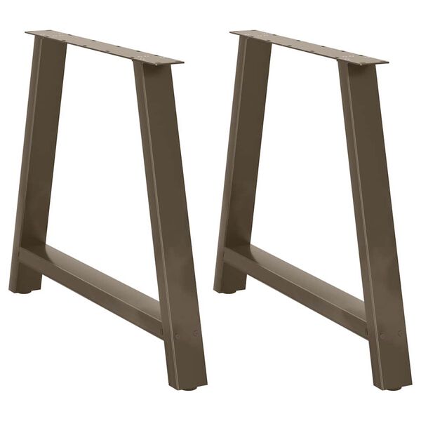 vidaXL Noge za blagovaonski stol A-oblika 2 kom 100 x (72-73) cm Čelik