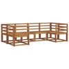 vidaXL Set vanjskih sofa 6 pcs Prirodna Čvrsto drvo akacije