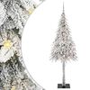 vidaXL Božićno drvce s 300 LED svjetlima Bijelo 210 cm PE i čelik