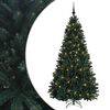 vidaXL Umjetno božićno drvce tamnozeleno s kuglicama 180 cm