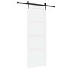 vidaXL Klizna vrata ORKDAL 78 x 211 cm Konstruirano drvo Bijela i crna