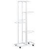 vidaXL Stalak za cvijeće s 5 katova 44 x 23 x 100 cm bijeli željezni