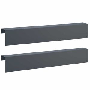 vidaXL Profil za rubove vrta 2 kom. 100 x 10 x 15 cm Čelik Antracit