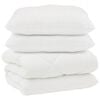 vidaXL Duvet s jastucima s jastukom 3 kom. Bijelo Mikrofibra i Pero