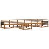 vidaXL Set vanjskih sofa 7 pcs Prirodna Čvrsto drvo akacije