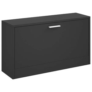 vidaXL Klupa za cipele crna 80x24x45 cm, inženjerski drvo