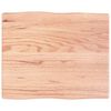 vidaXL Stolna ploča svjetlosmeđa 60x50x(2-4) cm obrađena hrastovina
