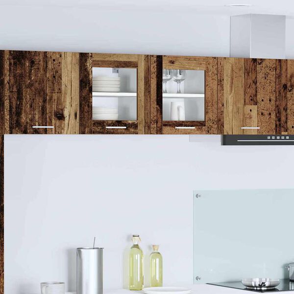 vidaXL Viseći ormarić s pohranom 2 pcs Staro drvo 40 x 31 x 40 cm