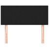 vidaXL Uzglavlje crno 80 x 5 x 78/88 cm od tkanine