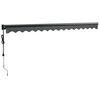 vidaXL Automatska tenda na uvlačenje antracit 4,5 x 3 m