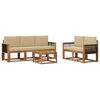 vidaXL Set vanjskih sofa s jastukom 6 pcs