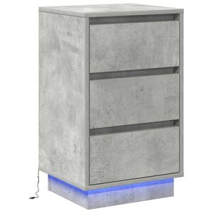 vidaXL Noćni ormar Betonski sivi 39 x 34,5 x 65 cm Konstruirano drvo