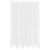 vidaXL Čipkasta zavjesa sa zavjesama Bijelo 140 x 150 cm Poliester