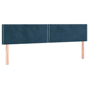 vidaXL Uzglavlja tamnoplava 160x5x78/88 cm bar&scaron;unasta