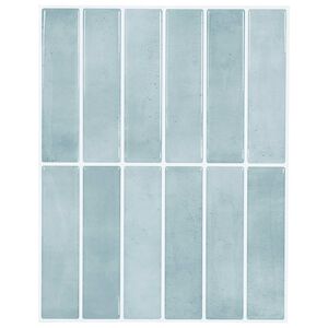 vidaXL Pravougaona keramika 10 kom. Siva zelena 29 x 23 x 0,08 cm