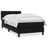vidaXL Box Spring krevet s madracem crni 80x210 cm samt